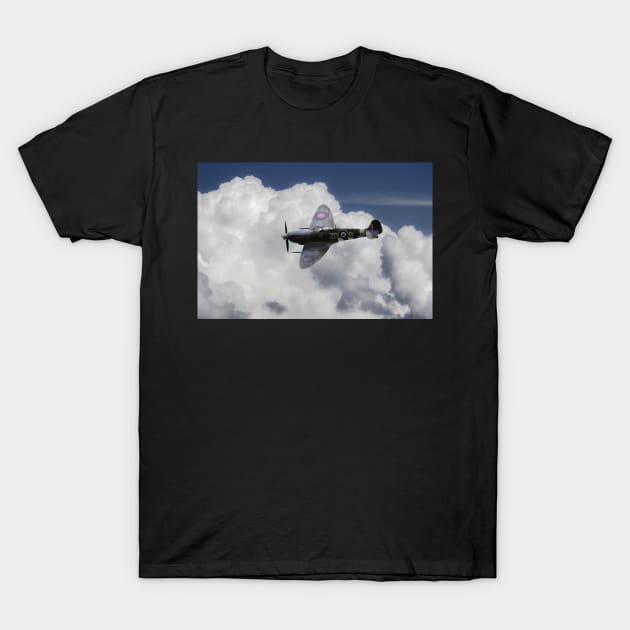 Spitfire Mk IXB T-Shirt by aviationart